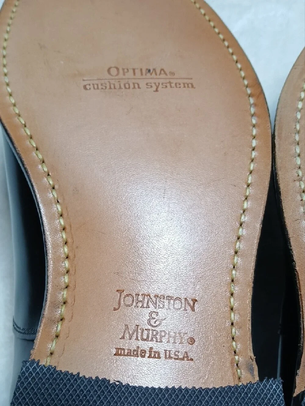 Johnston & Murphy Melton Black Cap-Toe Oxford Lace-Up Size 10.5